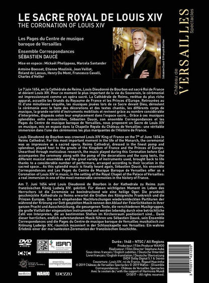 Le Sacre de Louis XIV - (All regions DVD) - Ensemble Correspondances; Sébastien Daucé; Les Pages & Les Chantres du Centre de Musique Baroque de Versailles,