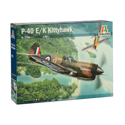 Italeri 2795S P-40E/K Kittyhawk Building, Stand Model Making, Crafts, Hobby, Gluing, Plastic Kit, Unvarnished