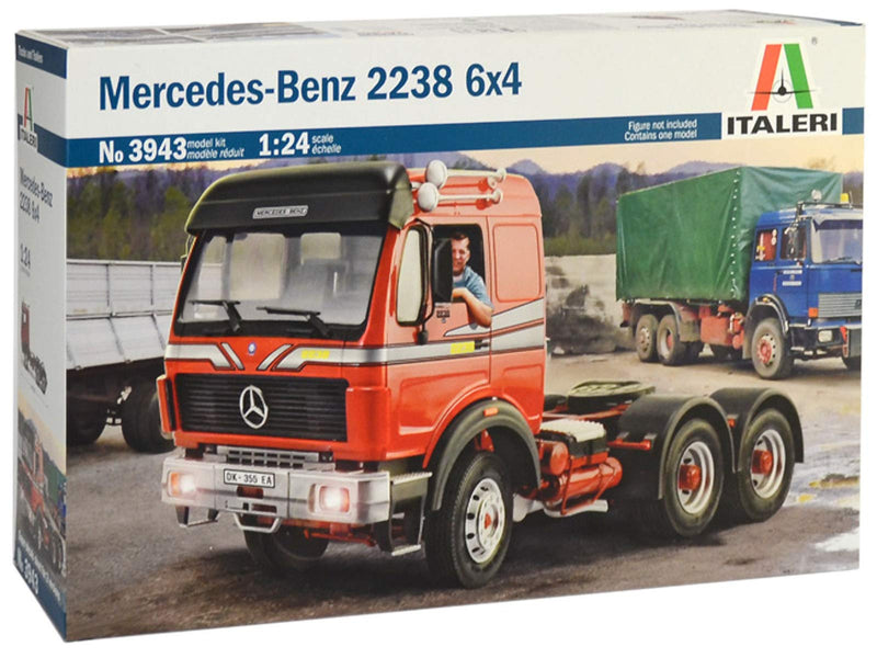 Italeri- Mercedes Benz 2238 6x4 Modelo para Montar, Multicolor (IT3943