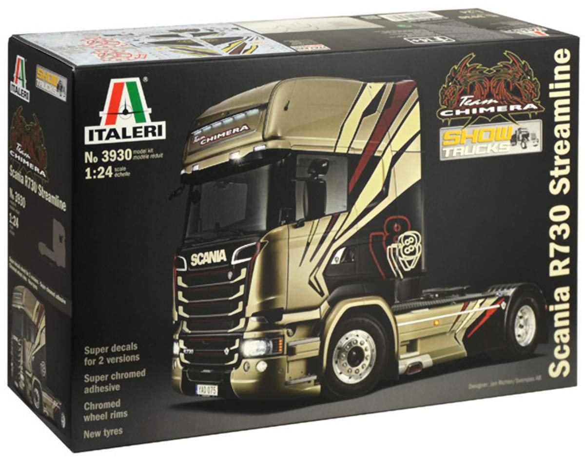 Italeri 1:24 Scania R730 Streamline Chimera, Color Gris, Mittel (3930