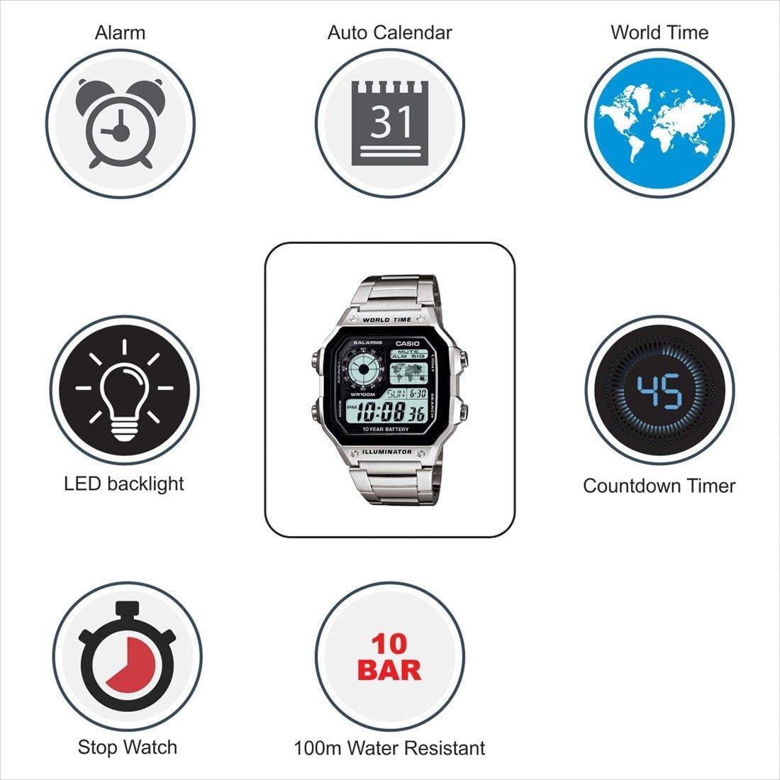 Casio Collection Men's Watch AE-1200WH