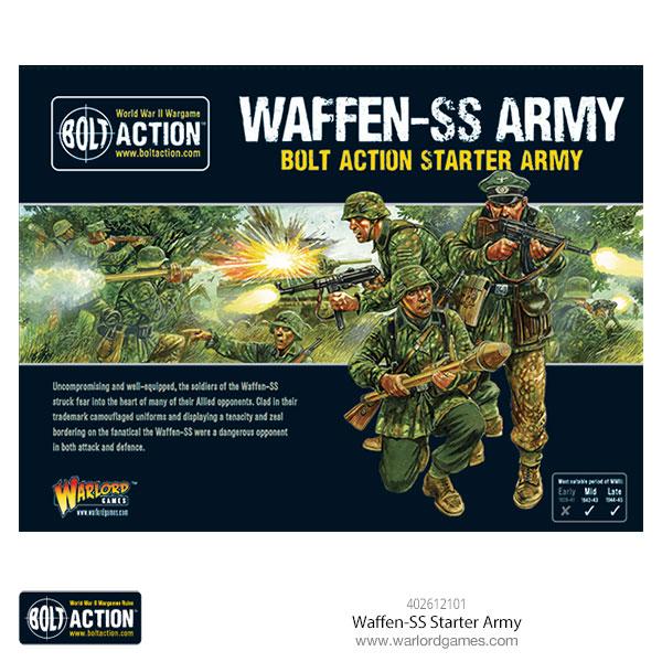 Bolt Action Warlord Games, Waffen SS Starter Army, Wargaming Miniatures