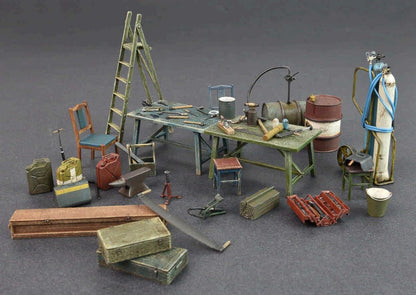MiniArt 35591 Field Workshop modelbouwaccessoires, grijs