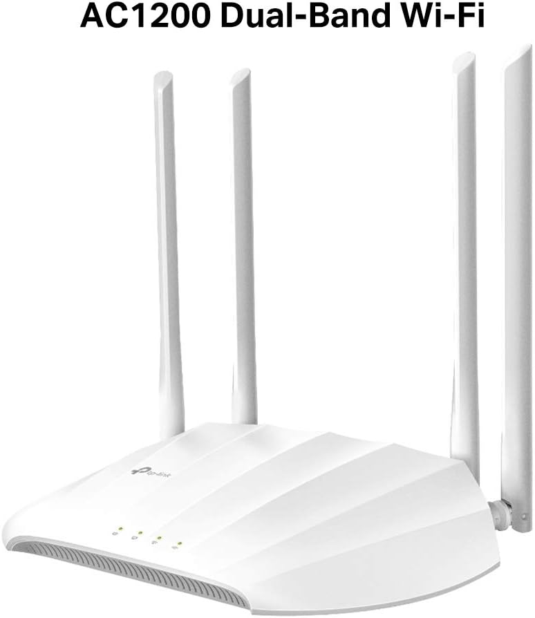 TP-Link TL-WA1201 Access Point Dual Band AC1200, Supports Passive PoE, Supports Access Point, Range Extender, Multi-SSID, and Client modes, Boosted Coverage