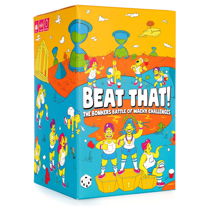 Gutter Games Beat That! - The Bonkers Battle of Wacky Challenges - Family Party Game for Kids & Adults - Card and Board Games for Adults, Kids, & Families - Perfect for Parties & Family Games Nights