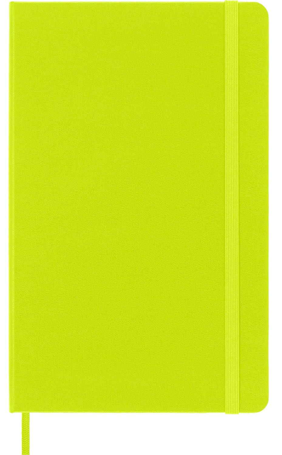 Moleskine - Classic Notebook, Ruled Notebook, Hard Cover and Elastic Closure, Size Large 13 x 21 cm, Colour Lemon Green, 240 Pages