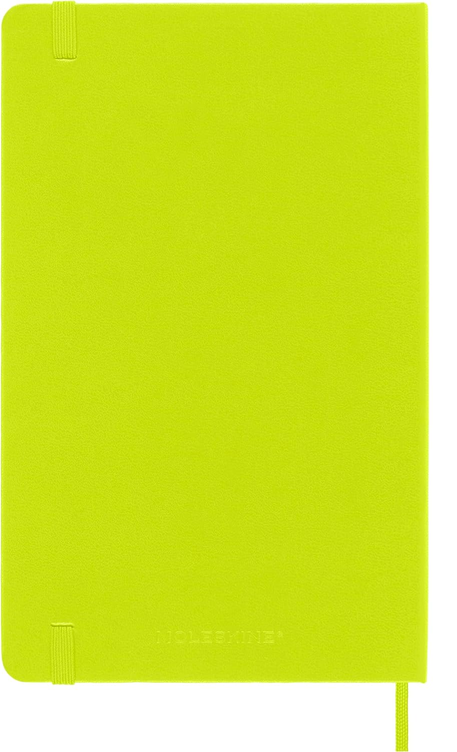 Moleskine - Classic Notebook, Ruled Notebook, Hard Cover and Elastic Closure, Size Large 13 x 21 cm, Colour Lemon Green, 240 Pages