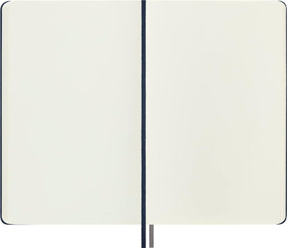 Moleskine - Classic Notebook Expanded, Plain Notebook, Hard Cover and Elastic Closure, Size Large 13 x 21 cm, Colour Sapphire Blue, 400 Pages