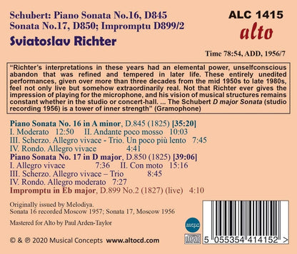 Schubert: Piano Sonatas Nos. 16 & 17, Impromptu No. 2