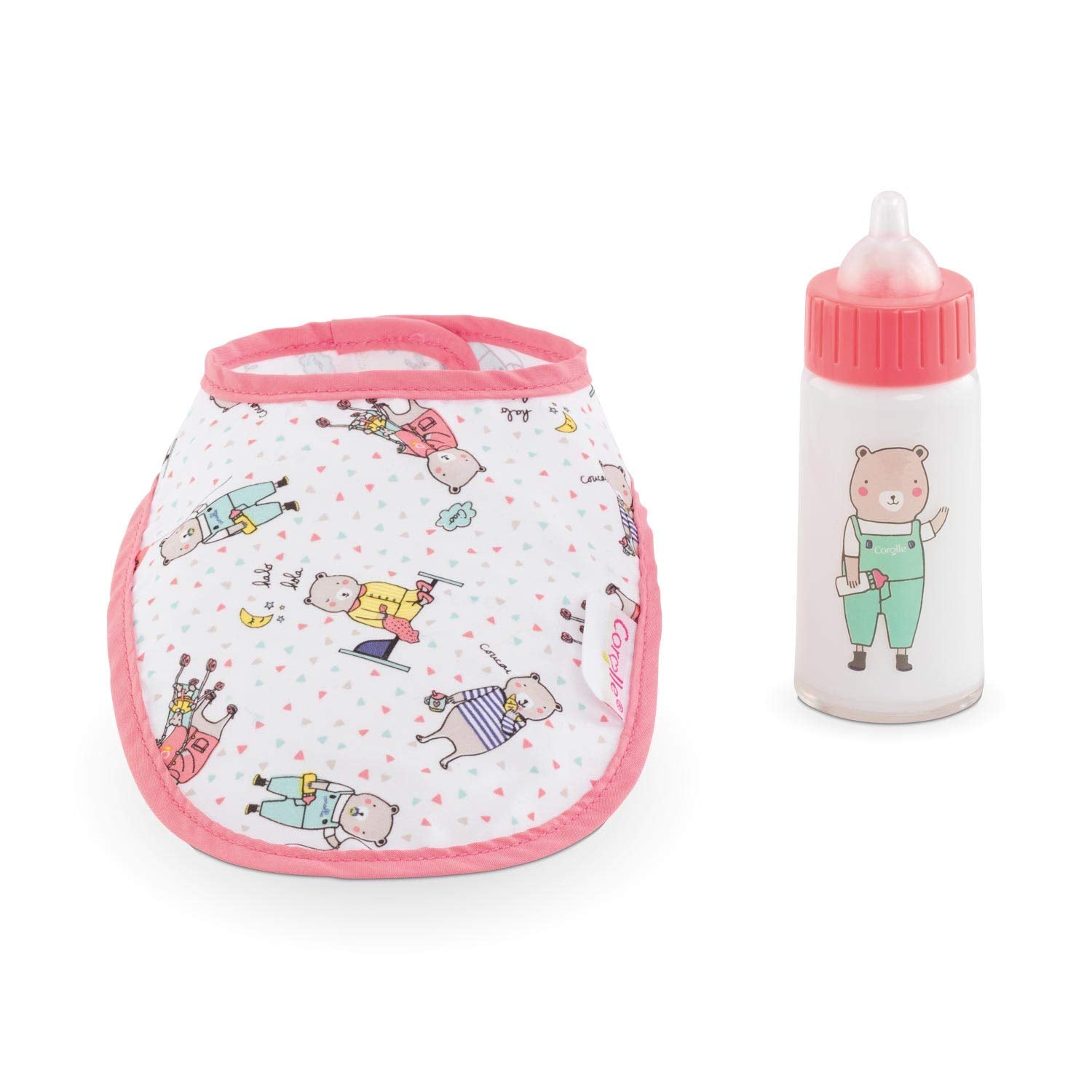Corolle Mon Grand Poupon 9000140680 Bib and Bottle for All 36-42 cm Baby Dolls