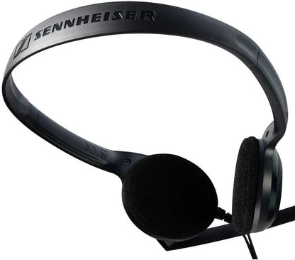 Sennheiser PC 2 CHAT - Lightweight On-Ear Single-Sided Headset - Wired - Passive Noise-Cancelling Microphone for Internet Telephony and E-Learners - Mac, PC, and Laptop Connectivity