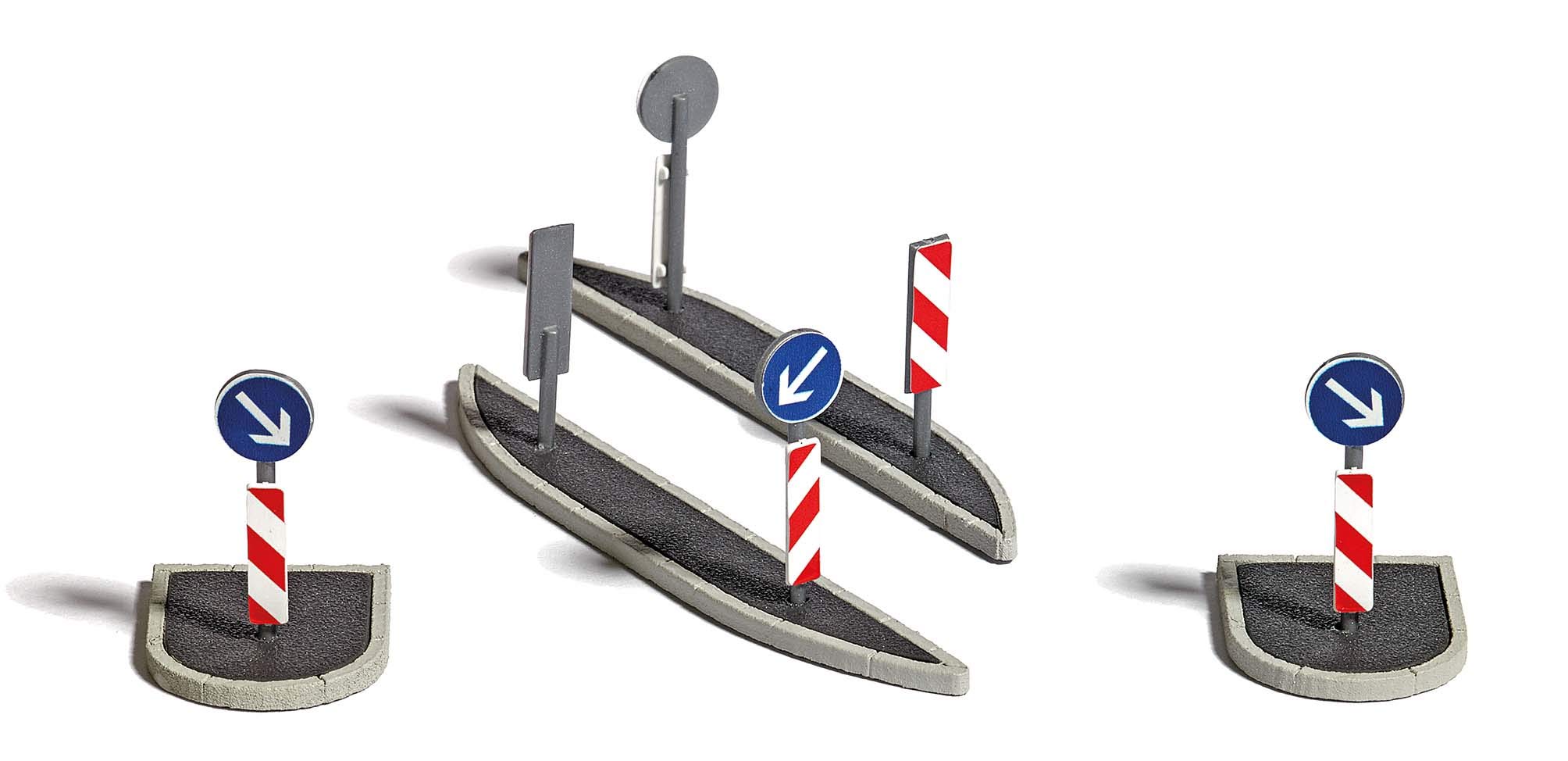Busch 1111 H0 Traffic Islands Construction Kit