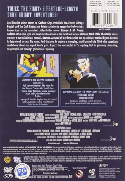 Batman & Mr. Freeze: SubZero / Batman: Mask of the Phantasm