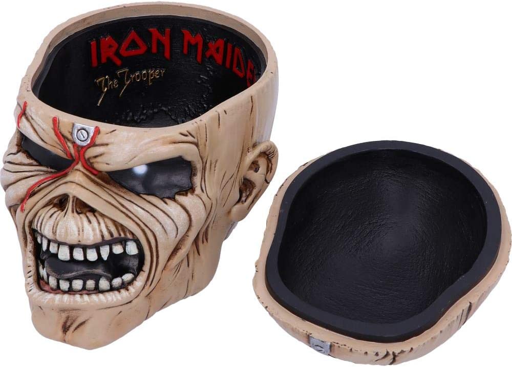 Nemesis Now Officially Licensed Iron Maiden The Trooper Box 18cm, Resin, Beige