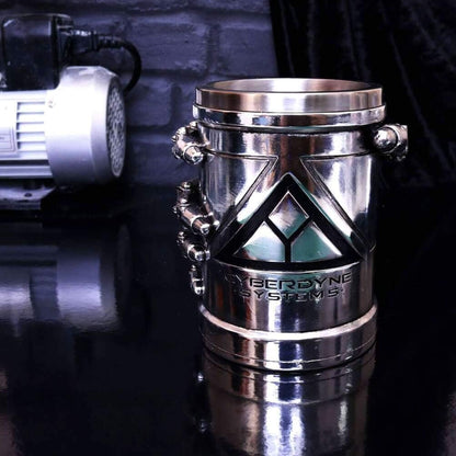 Nemesis Now B4656N9 Terminator 2 Tankard 17cm, Resin w/Stainless Steel Insert, Silver
