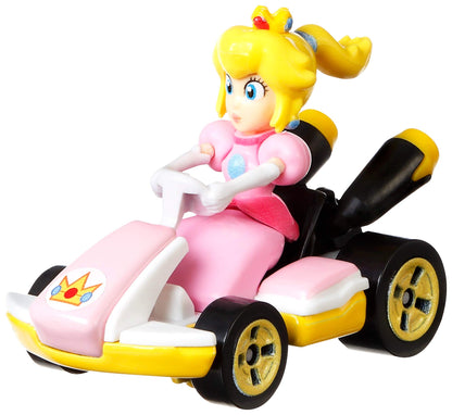 Hot Wheels Mario Kart Characters and Karts as Hot Wheels 1:64 Die-Cast Cars, GBG28 Peach