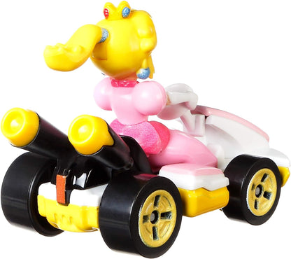 Hot Wheels Mario Kart Characters and Karts as Hot Wheels 1:64 Die-Cast Cars, GBG28 Peach