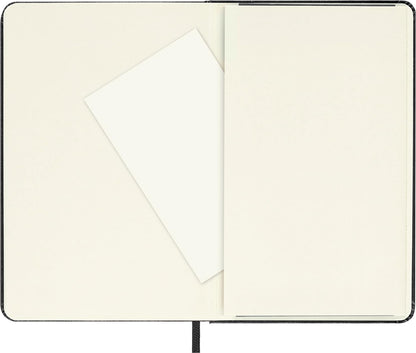 Moleskine Classic Dotted Paper Notebook, Hard Cover and Elastic Closure Journal, Color Black, Size Pocket 9 x 14 cm, 192 Pages