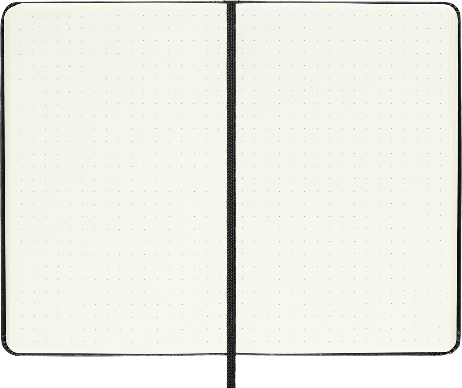 Moleskine Classic Dotted Paper Notebook, Hard Cover and Elastic Closure Journal, Color Black, Size Pocket 9 x 14 cm, 192 Pages