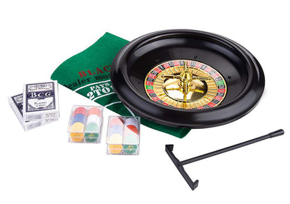 Engelhart Casino Game Set: 12 '' Roulette and Black Jack