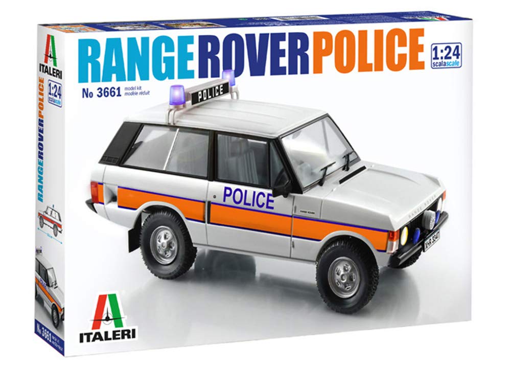 Italeri 3661S Land Rover 3661S-1:24 Scale Police, Building, Stand Model Making, Crafts, Hobbies, Gluing, Plastic Kit, Unvarnished