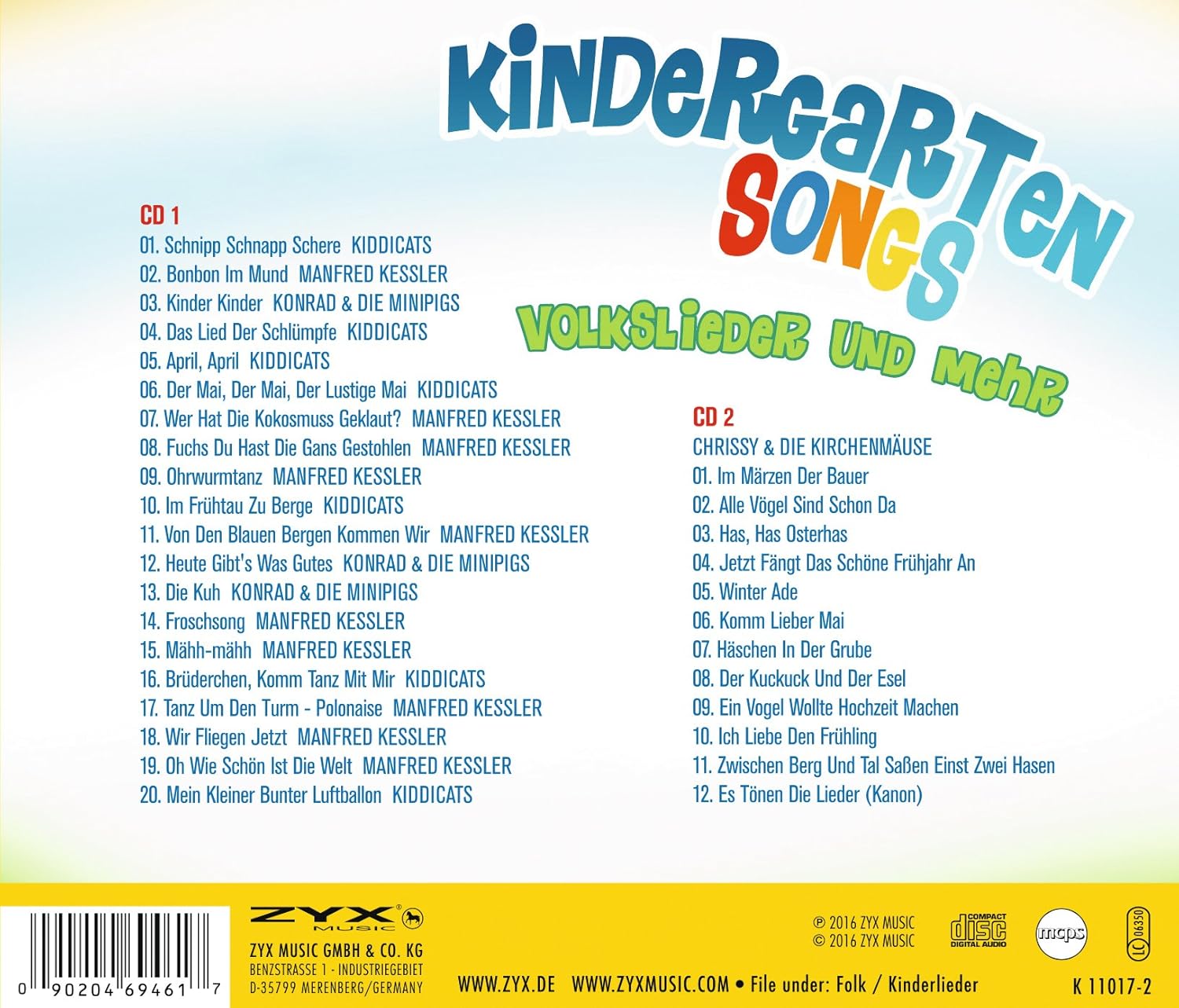 Kindergarten Songs - Volkslieder und mehr