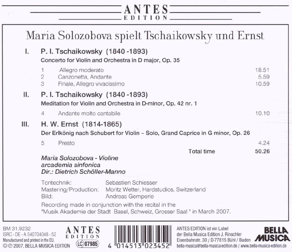 Cto for Violin & Orch / Der Elkonig