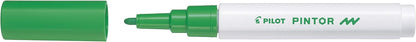 Pilot - Pintor, Wallet of 6 Creative Multi-Surface Water-Based Permanent Markers - Quick Dry - For Fabrics, Glass, Wood, Stone, DIY/Amateur Artists - Fine Tip - Assorted Creative Colors, 3131910517429