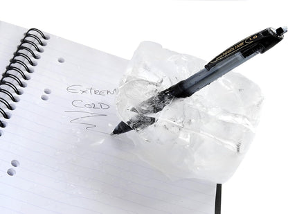 uni-ball Power Tank SN-220 Black Ballpoint Pens. Premium Broad 1mm Rollerball Tip. Water Resistant Uni Super Ink, Writes On Wet Paper, In Extreme Cold, At Any Angle. Perfect for Outdoor Use. Box of 12
