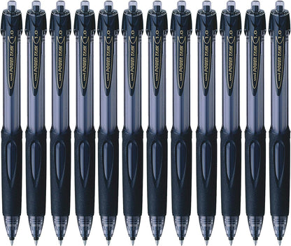 uni-ball Power Tank SN-220 Black Ballpoint Pens. Premium Broad 1mm Rollerball Tip. Water Resistant Uni Super Ink, Writes On Wet Paper, In Extreme Cold, At Any Angle. Perfect for Outdoor Use. Box of 12