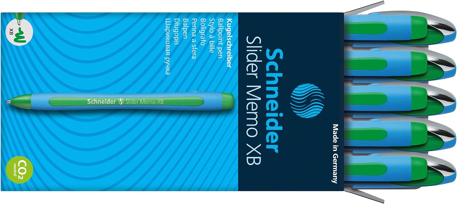 Schneider Slider Memo 150204 Ballpoint Pens XB Tip Pack of 10