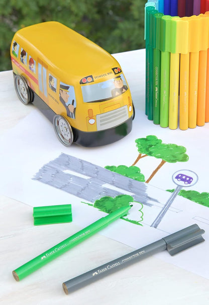 Faber-Castell Colour Connector Pens School Bus - Set of 33 33 Bus