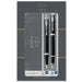 Parker IM Duo Gift Set with Ballpoint Pen & Fountain Pen | Gloss Black with Chrome Trim | Blue Ink Refill & Cartridge | Gift Box