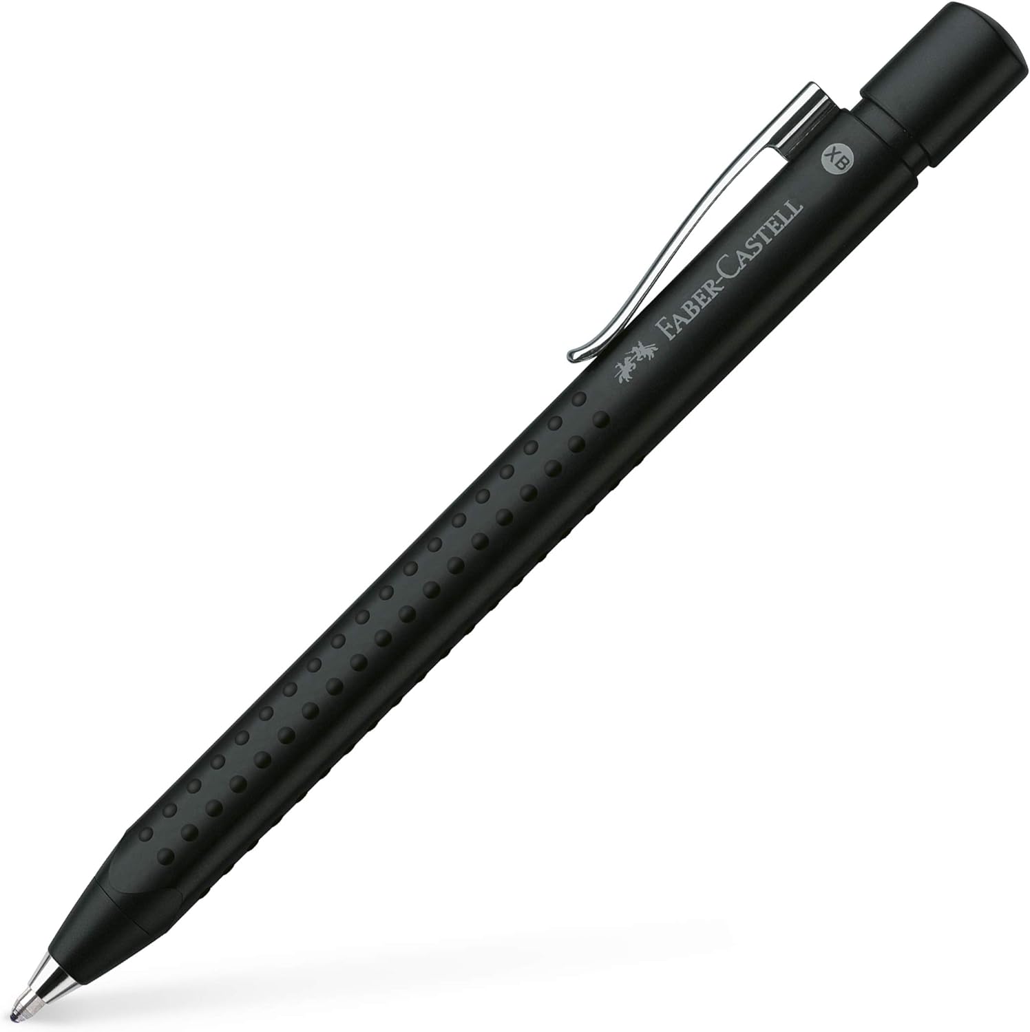 Faber-Castell Grip 2011 Medium Tip Ballpoint Pen - Frost Black, Blue Ink color