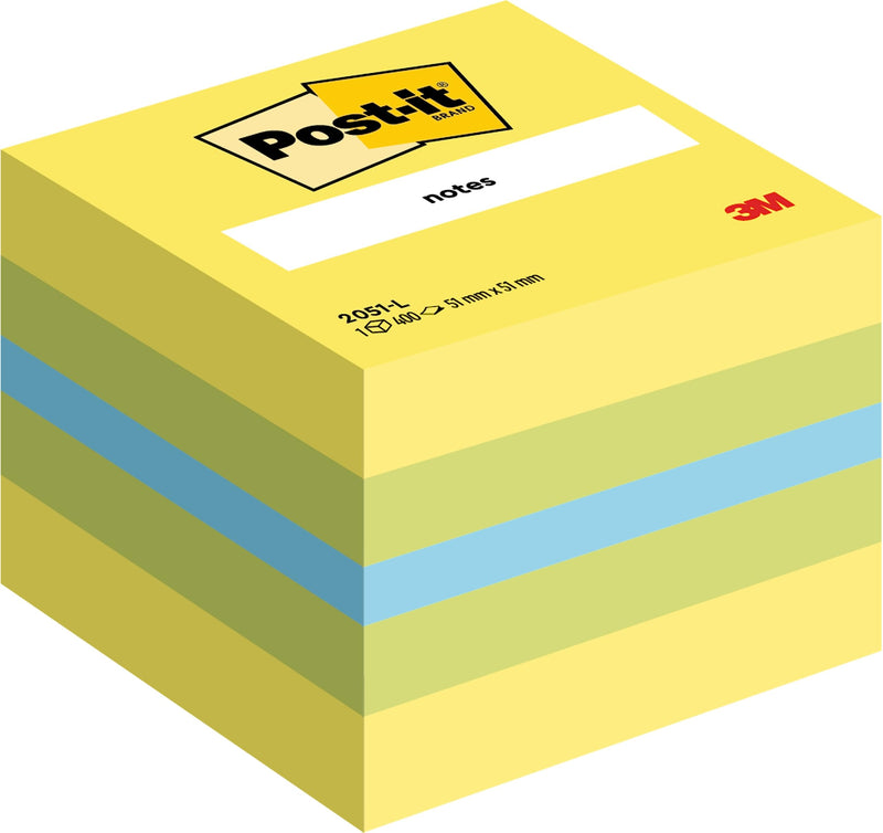 Post-it 34561 Mini Cubo di Foglietti Adesivi Riposizionabili, 51 x 51 mm