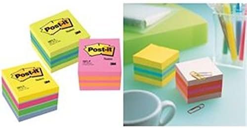Post-it 34561 Mini Cubo di Foglietti Adesivi Riposizionabili, 51 x 51 mm