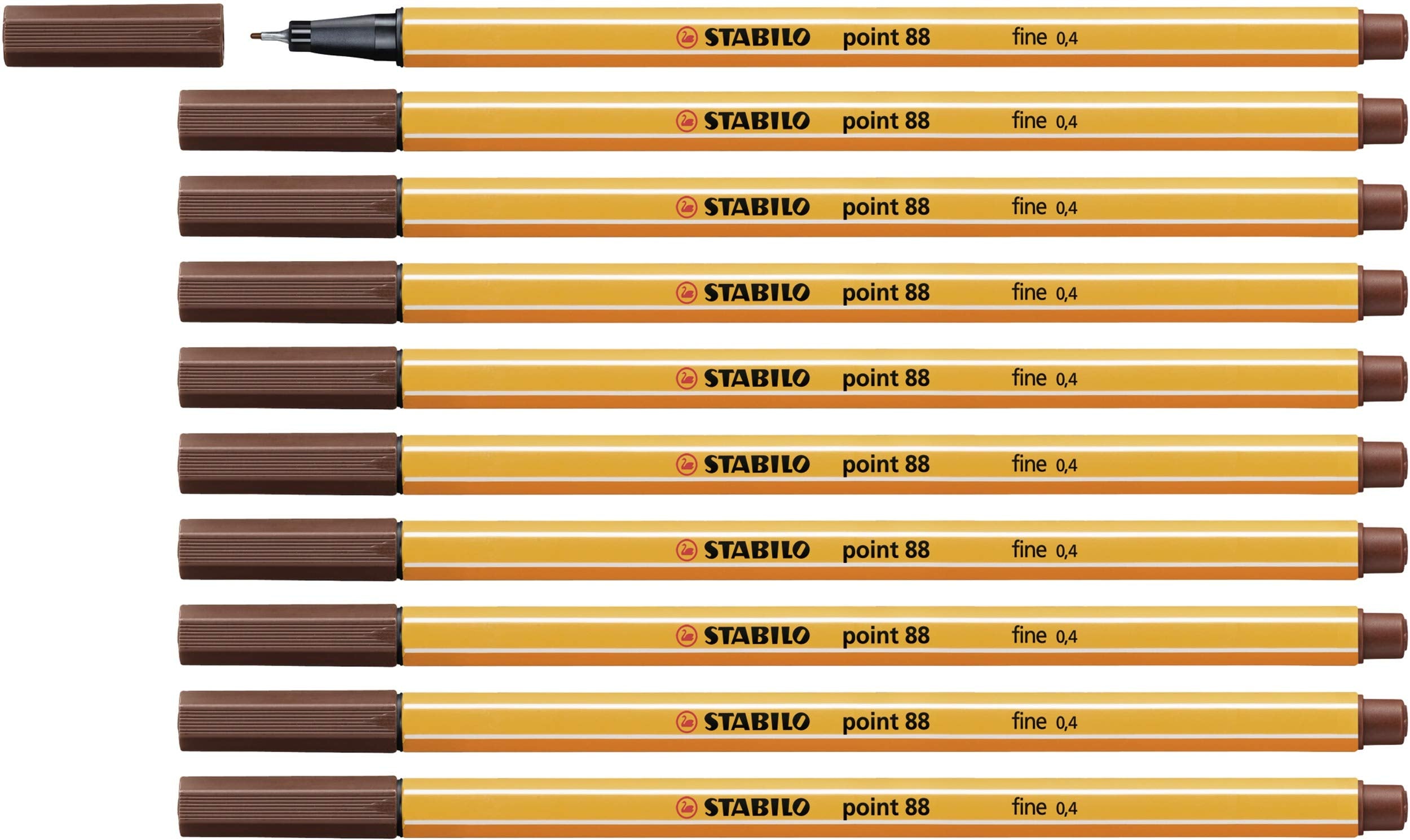 Fineliner - STABILO point 88 - Pack of 10