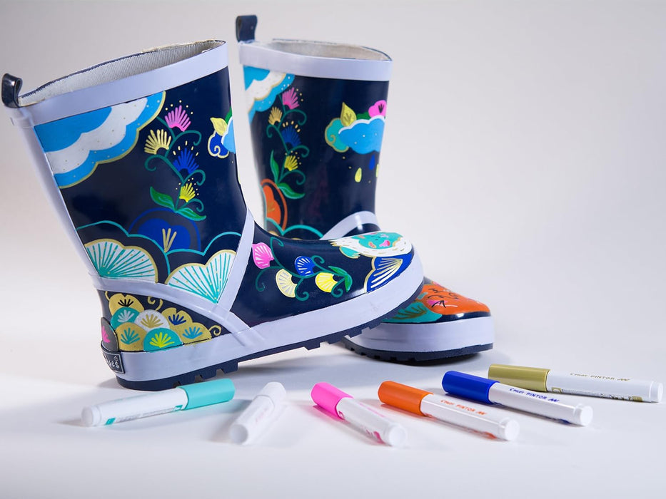 Pilot - Pintor, Wallet of 6 Creative Multi-Surface Water-Based Permanent Markers - Quick Dry - For Fabrics, Glass, Wood, Stone, DIY/Amateur Artists - Medium Tip - Assorted Classic Colors