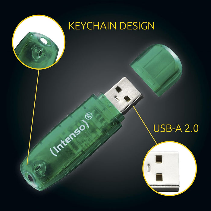 Intenso Rainbow Line 8 GB USB-Stick USB 2.0 Grün