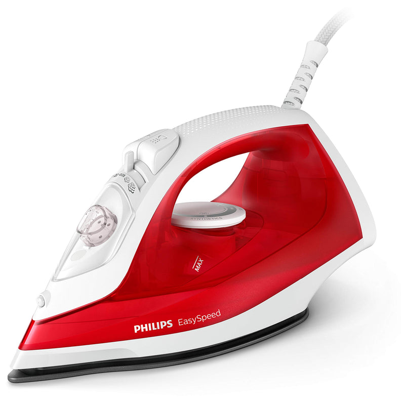 Philips Domestic Appliances Philips EasySpeed Ferro da Stiro 220 Milliliter, Rosso, 2000 W, milliliters, 44 Decibel, Acrylic