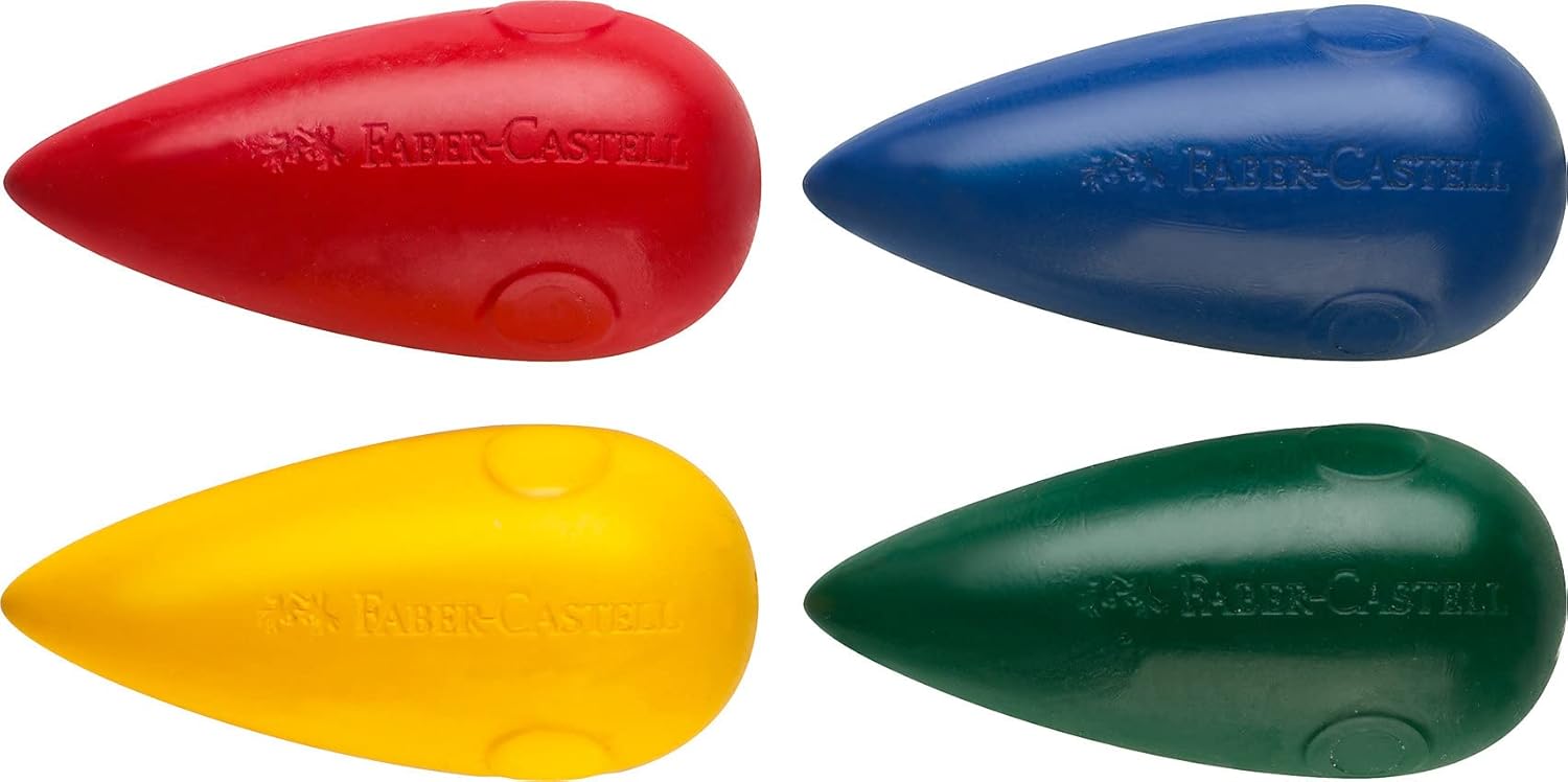 Faber-Castell 120405 Crayons Pear-Shaped for Ages 3 and Above