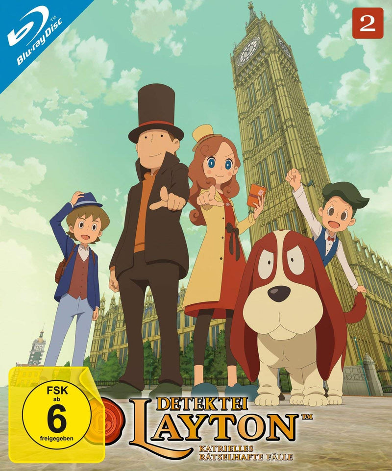 Detektei Layton - Katrielles rätselhafte Fälle. Vol.2, 2 Blu-ray