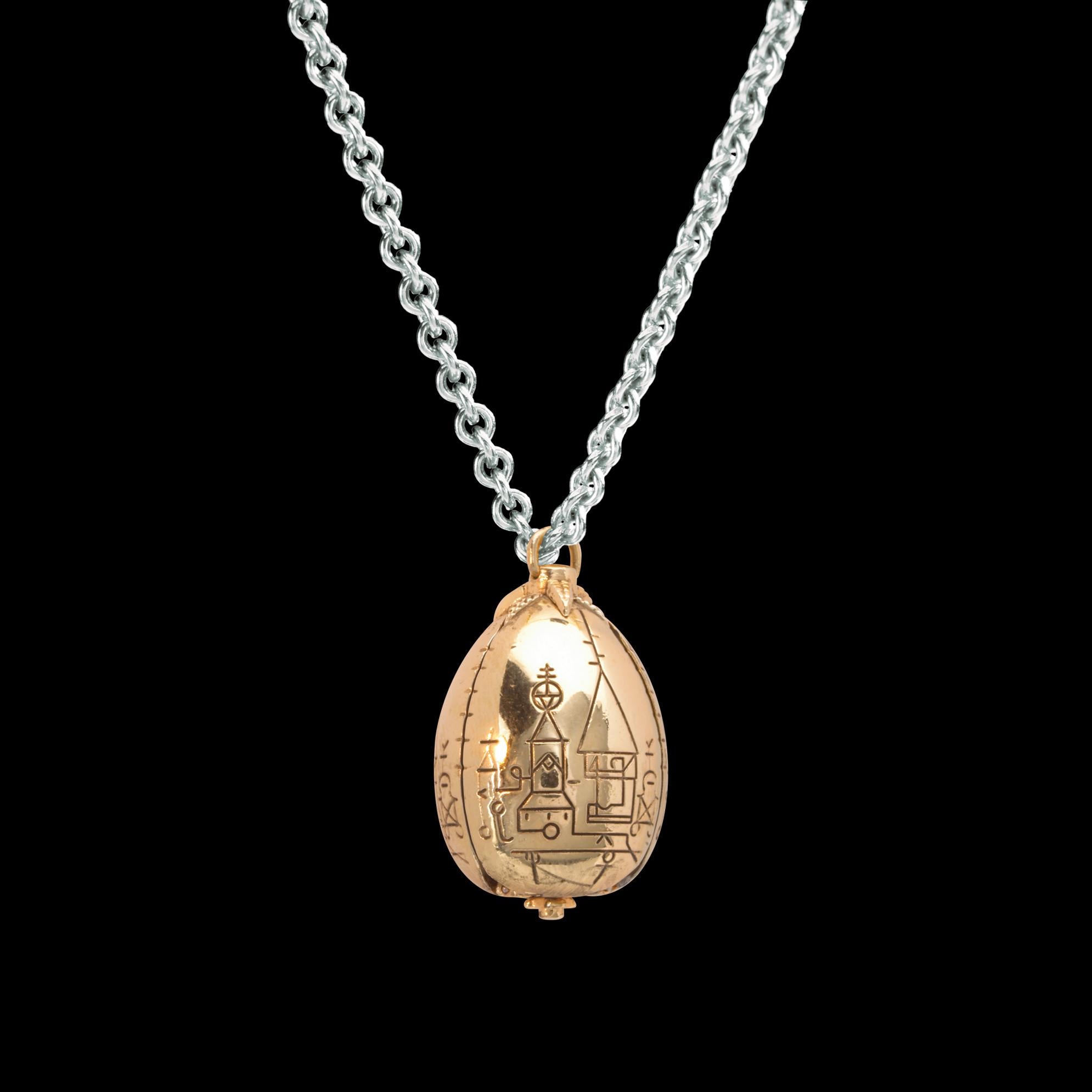 The Noble Collection The Golden Egg Pendant,Multicolore,Small