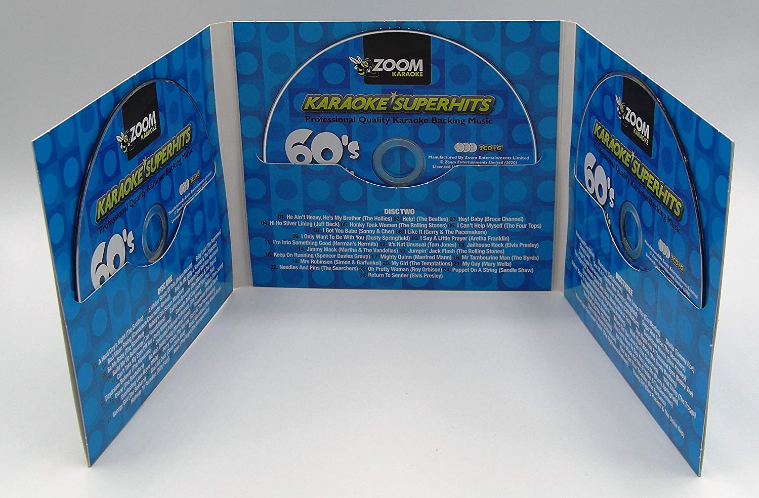 Zoom Karaoke - Sixties Superhits Box Set - Triple CD+G Set