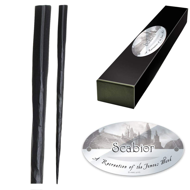 The Noble Collection - Scabior Character Wand - 12in (31cm) Wizarding World Wand With Name Tag - Harry Potter Film Set Movie Props Wands