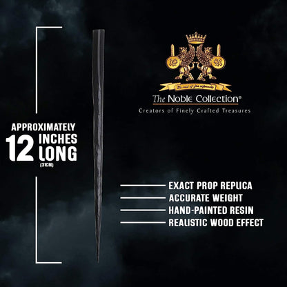 The Noble Collection - Scabior Character Wand - 12in (31cm) Wizarding World Wand With Name Tag - Harry Potter Film Set Movie Props Wands