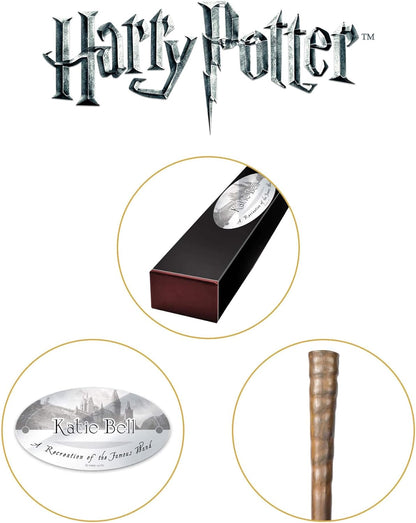 The Noble Collection - Katie Bell Character Wand - 11in (27cm) Wizarding World Wand With Name Tag - Harry Potter Film Set Movie Props Wands