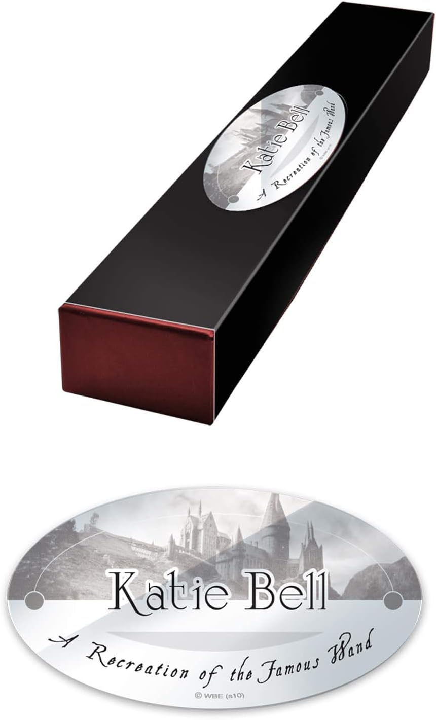 The Noble Collection - Katie Bell Character Wand - 11in (27cm) Wizarding World Wand With Name Tag - Harry Potter Film Set Movie Props Wands