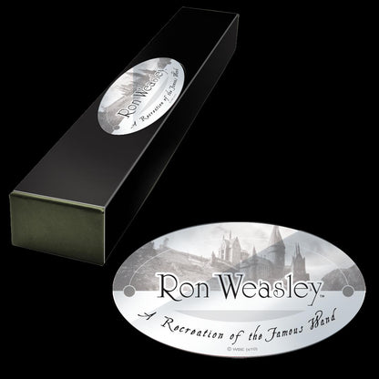 The Noble Collection - Ron Weasley Character Wand - 14in (36cm) Wizarding World Wand With Name Tag - Harry Potter Film Set Movie Props Wands