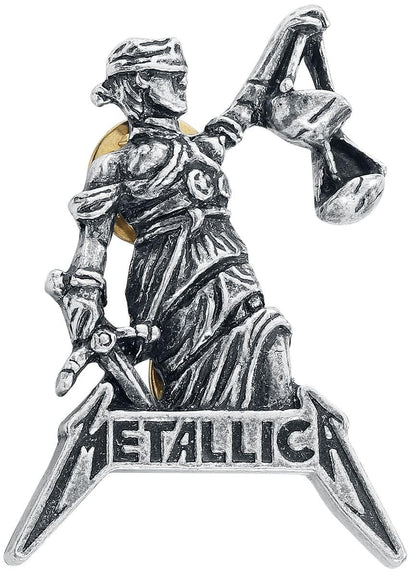 Spilla Justice for All, one size, Pewter